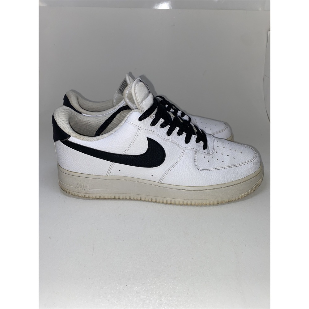 Nike Air Force 1 '07 Men's Size 12 White/Black CT2302 100 Fast Shipping - Picture 1 of 15